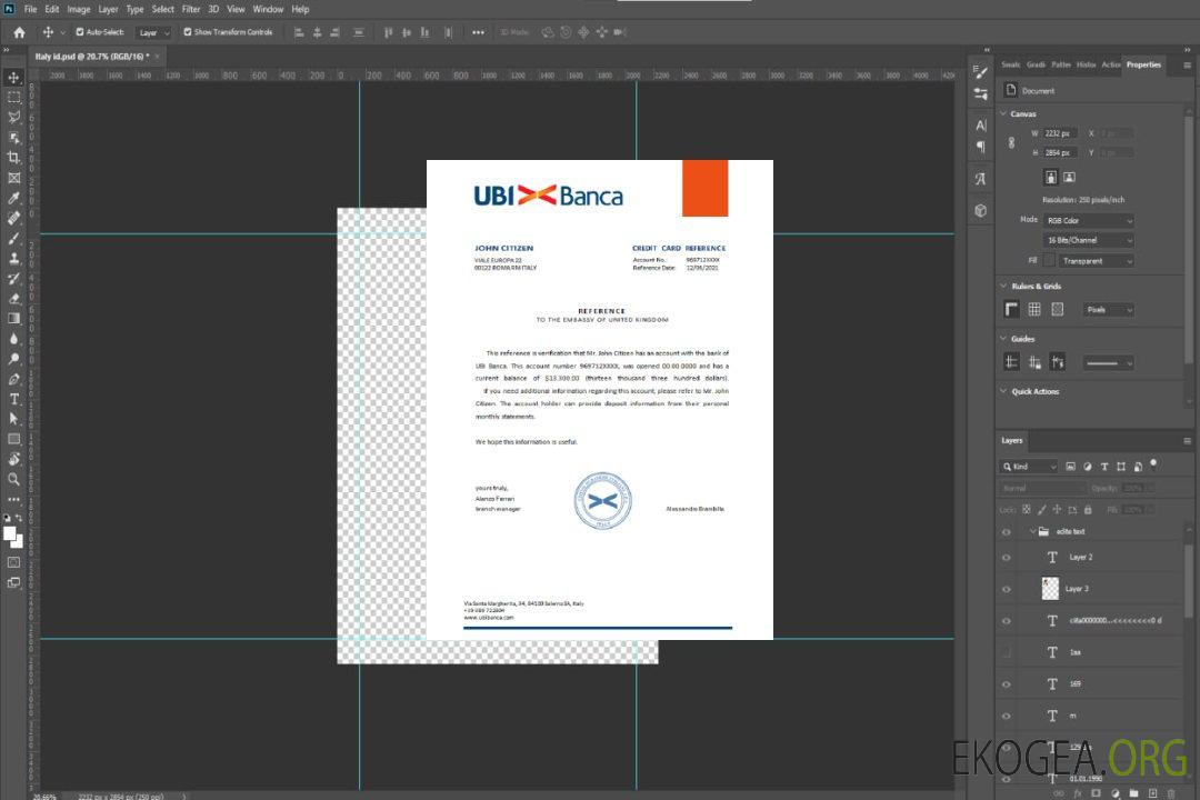 Italie , Ubi Banca , reference template Italie , Ubi Banca , reference template